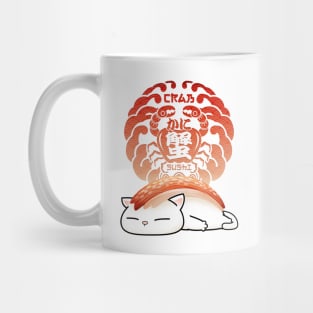 Crab Kani Sushi Cat Mug